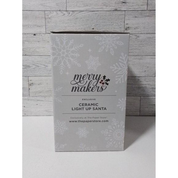 Ceramic Light Up Santa - Picture 2 of 8